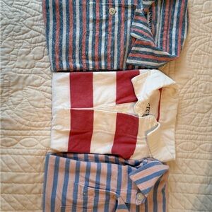 Jcrew stripe short sleeve button up shirts
